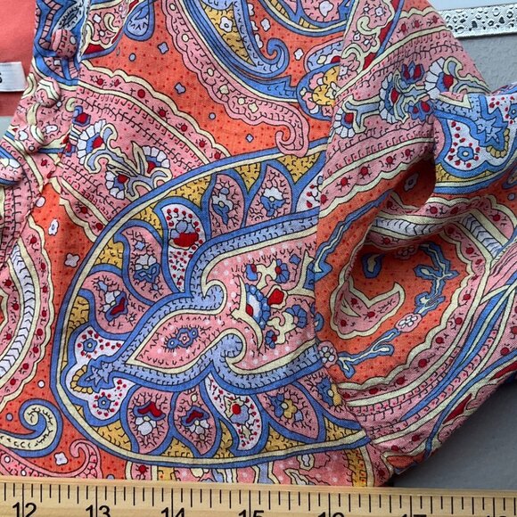 Molly Bracken Small Paisley Midi Dress Empire Waist V-Neck Flowy Boho - Picture 8 of 16